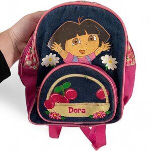 Global Design Concepts Dora zippered backpack RARE cherry blossom design 12x8"